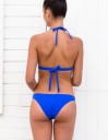 The blue bikini bottom
