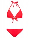 The red triangle bikini top