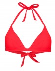 The red triangle bikini top