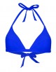 The blue triangle bikini top